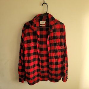 Goodfellow Red and Black Size large Men's Flannel